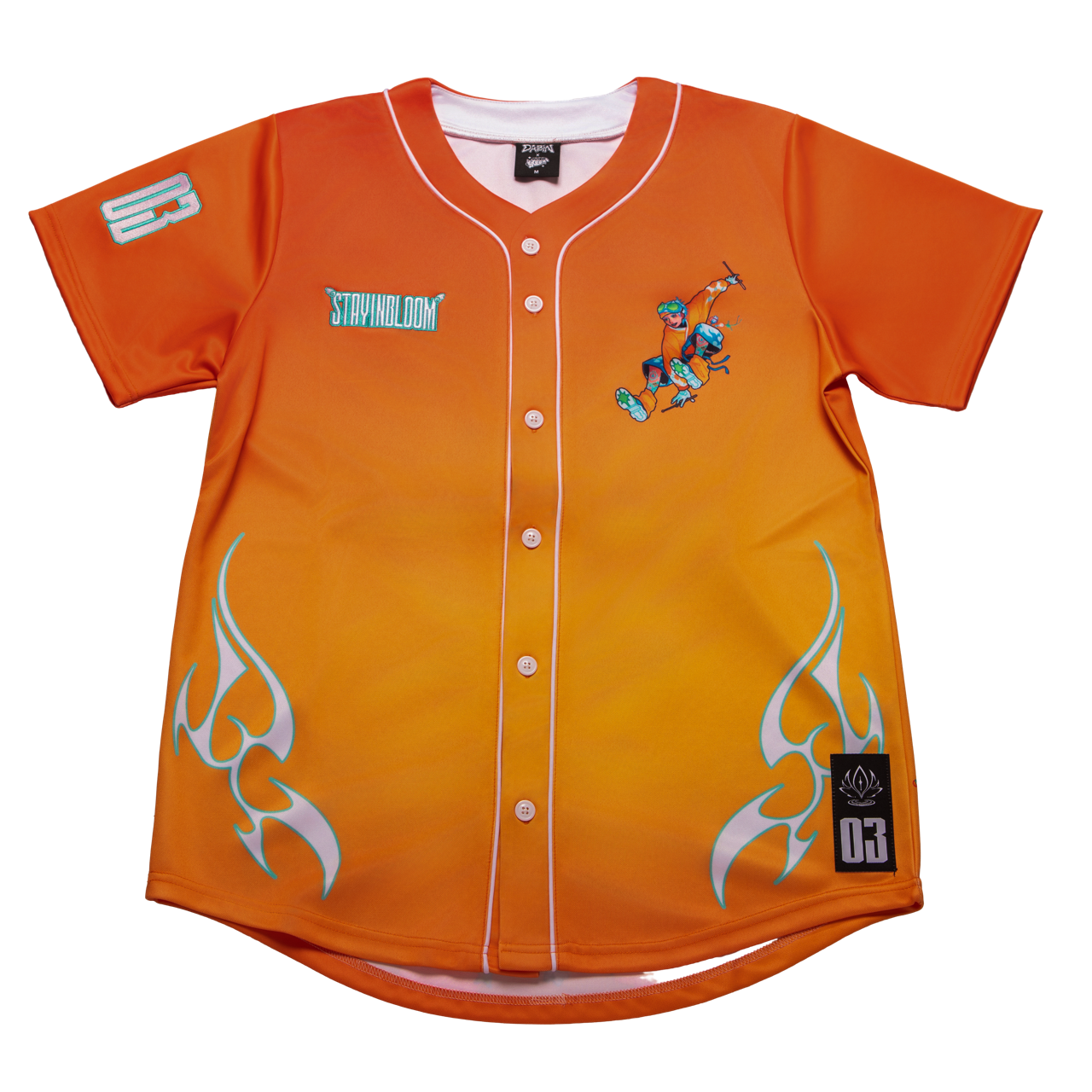 Dabin - Stay in Bloom SF 2026 - Orange Baseball Jersey – Dabin's