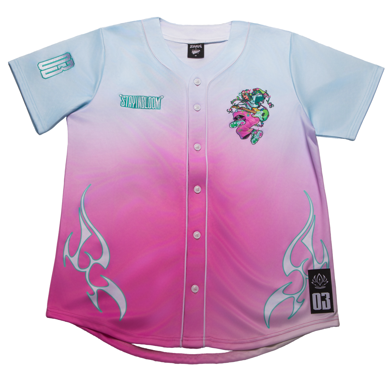 Dabin - Stay in Bloom SF 2026 - Pink Baseball Jersey