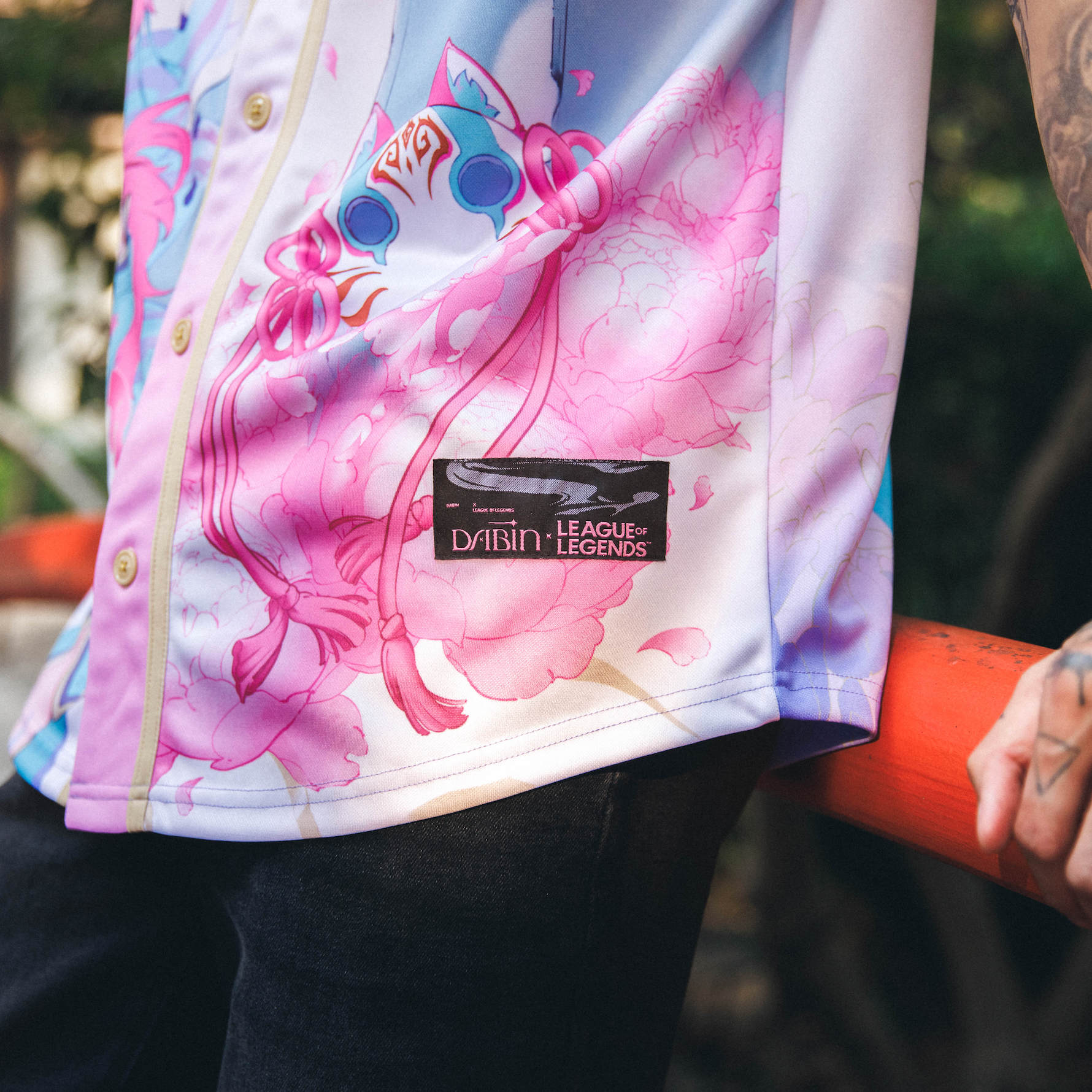 PRESALE: Dabin x League of Legends - Spirit Blossom Embroidered Baseball Jersey