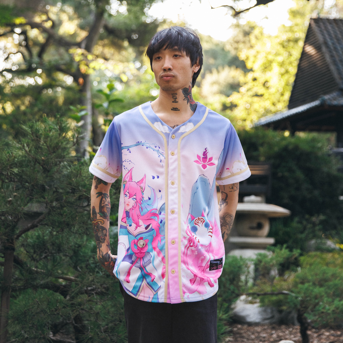 PRESALE: Dabin x League of Legends - Spirit Blossom Embroidered Baseball Jersey