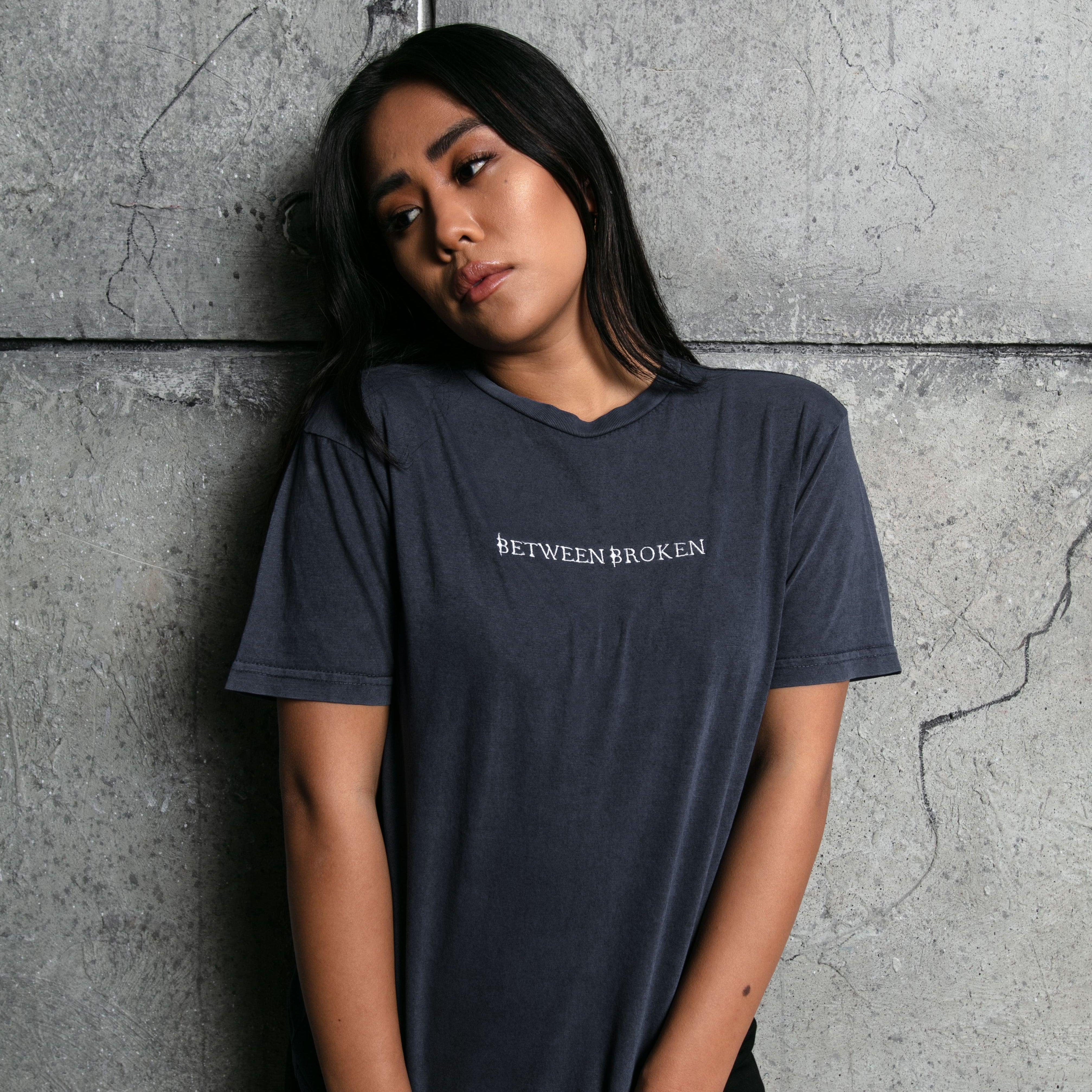 y2k①Nirvana“band broken“boro longt-shirt Dabin - Between Broken Vintage Wash Tee – Dabin's Sanctuary